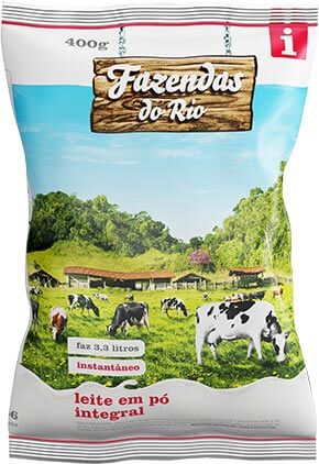 Leite em pó integral 400g